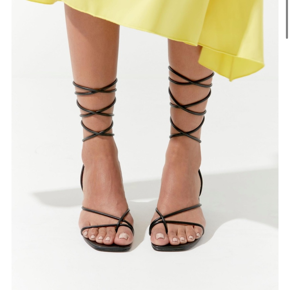 Urban Outfitters Alexa Strappy sandal in black.